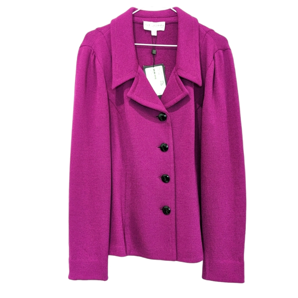 NWT ST. JOHN Collection Knit Jacket Blazer 14